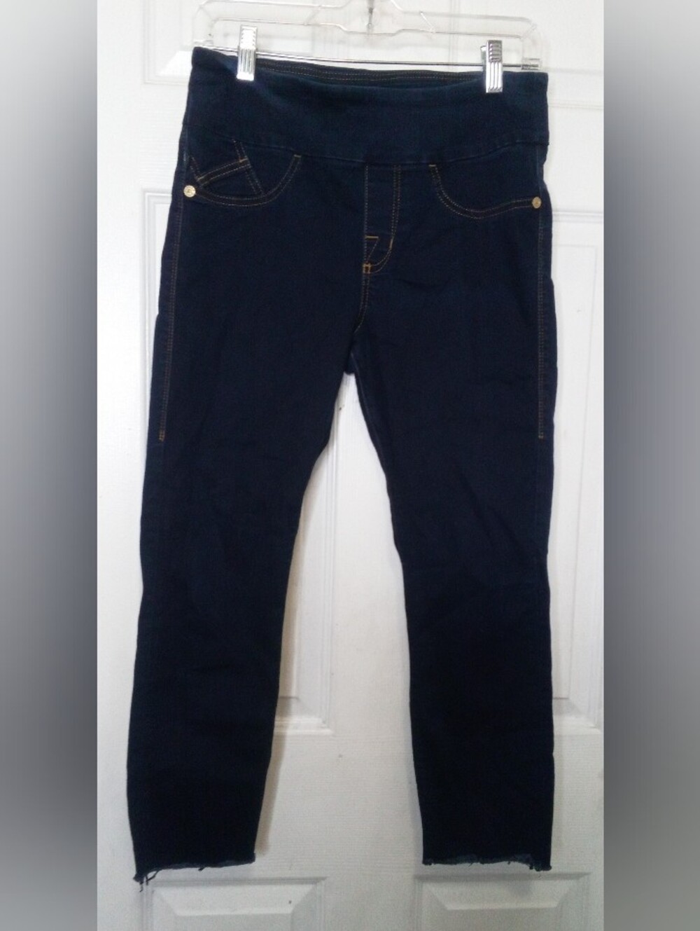 Rock & Republic Navy Leggings with Gold Accents